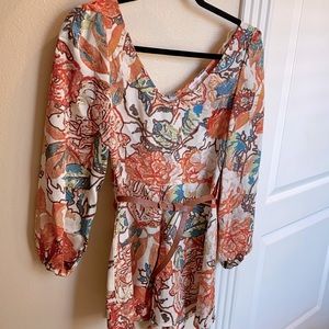 Multi Fall Colors Long sleeve romper
